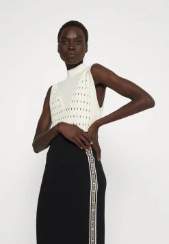 MICHAEL Michael Kors Damen LOGO TAPE SKIRT - Bleistiftrock - Black -MICHAEL Michael Kors 3e8333c6879f4994a871b4c55a34c007