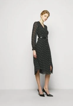 MICHAEL Michael Kors Damen CIRCLE LOGO DRESS - Freizeitkleid - Black/white -MICHAEL Michael Kors 404f18aa9694495d9b58df6d3d69e4ba