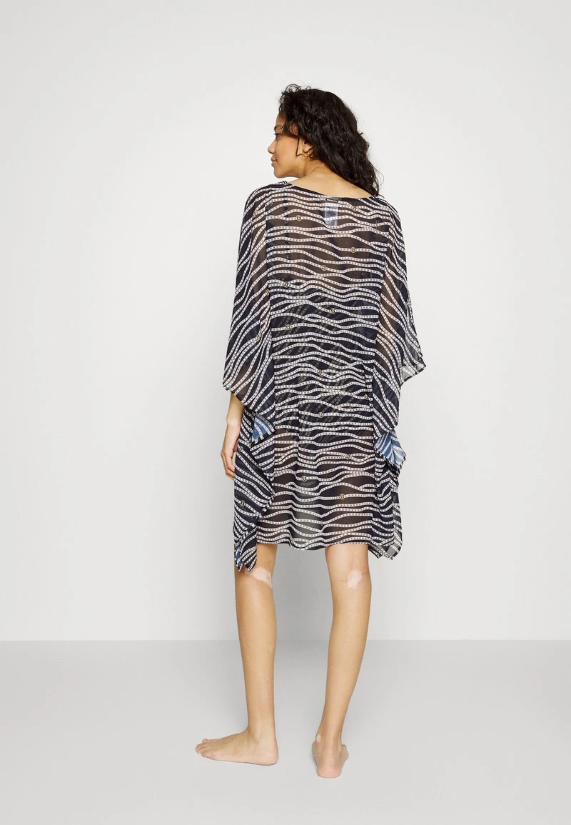 MICHAEL Michael Kors Damen DIAGONAL BELT V NECK CAFTAN - Strandaccessoire - Navy 5 MICHAEL Michael Kors Damen DIAGONAL BELT V NECK CAFTAN - Strandaccessoire - Navy - Image 3