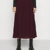 MICHAEL Michael Kors Damen PLEATED SKIRT - A-Linien-Rock - Dark Ruby -MICHAEL Michael Kors 43ad98c36bf44d528dcdfd62e68b0227