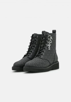 MICHAEL Michael Kors Damen HASKELL BOOTIE - Plateaustiefelette - Black -MICHAEL Michael Kors 449f0520cc374268ac846f334a8a753c