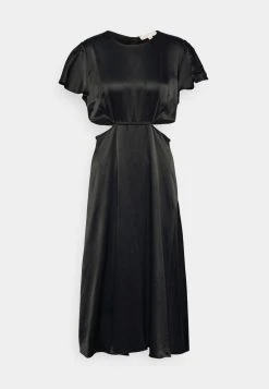 MICHAEL Michael Kors Damen CUT OUT MIDI DRESS - Cocktailkleid/festliches Kleid - Black -MICHAEL Michael Kors 456ff975288a406fb0ebd85e63c01ca5