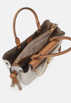 MICHAEL Michael Kors Damen HAMILTON LEGACY BELTED - Handtasche - Vanilla/acrn -MICHAEL Michael Kors 4681aebd23e347da89a26942a2ed3f14