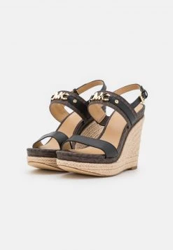 MICHAEL Michael Kors Damen FARRAH WEDGE - Plateausandalette - Brown/black -MICHAEL Michael Kors 47e82339cd574df9bfcbf5e128241405