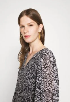 MICHAEL Michael Kors Damen BICOLOR DRESS - Maxikleid - Black/white -MICHAEL Michael Kors 49338ea35a7b498895744ed7dba46aeb