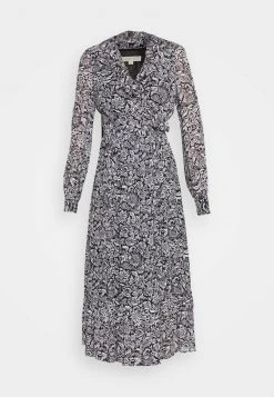 MICHAEL Michael Kors Damen BICOLOR HIPPIE WRAP - Maxikleid - Black/white -MICHAEL Michael Kors 4978848638ad4ae9a2a3c72c02e845cb