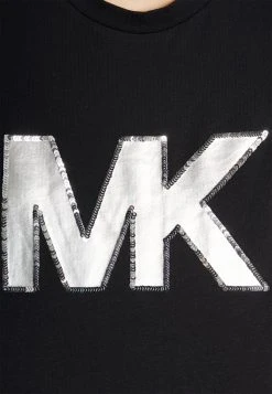 MICHAEL Michael Kors Damen SEQN LOGO TEE - T-Shirt Print - Black -MICHAEL Michael Kors 4a1939460bdd4231b961f7e6eb7d938a