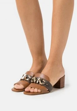 MICHAEL Michael Kors Damen IZZY MULE - Pantolette Hoch - Brown/multi-coloured
