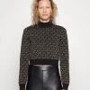 MICHAEL Michael Kors Damen DOT CROP TOP - Strickpullover - Black/gold