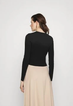 MICHAEL Michael Kors Damen TAPE CREW - Strickpullover - Black -MICHAEL Michael Kors 4cd0be054a68443fa9a702cb4979424b