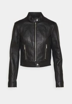 MICHAEL Michael Kors Damen PONTI COMBO - Lederjacke - Black -MICHAEL Michael Kors 500c1fe0a6ec4ba49bf97d9e2ce1a256