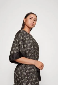 MICHAEL Michael Kors Damen MONOGRAM BELTED COVER UP - Strandaccessoire - Black -MICHAEL Michael Kors 55abf2e161624d719b45150c7ac68c68
