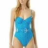 MICHAEL Michael Kors Damen Badeanzug - Cyan Blue -MICHAEL Michael Kors 571cee405f8c46c48e65768daae76836