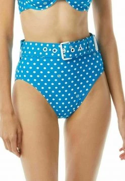 MICHAEL Michael Kors Damen DOT HIGH WAIST - Bikini-Hose - Cyan Blue