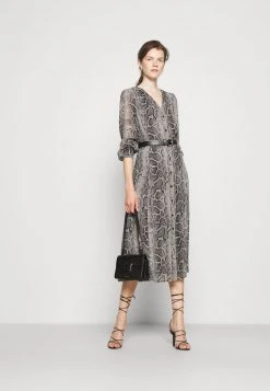 MICHAEL Michael Kors Damen SUPER SNAKE KATE - Blusenkleid - Malachitegry -MICHAEL Michael Kors 5c2ced72993f4077af2faa3eafcb6e18