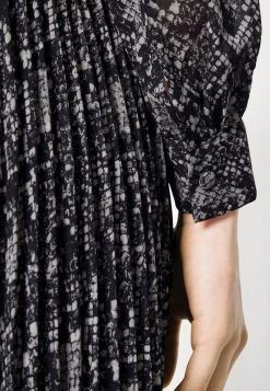 MICHAEL Michael Kors Damen SOFT PYTHON DRESS - Cocktailkleid/festliches Kleid - Black -MICHAEL Michael Kors 5e12599cc7ed438192b77f2eb5189e86