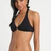 MICHAEL Michael Kors Damen ICONIC SOLIDS HALTER - Bikini-Top - Black -MICHAEL Michael Kors 5e62b1be0b38487cbb7a079dacff4ad4