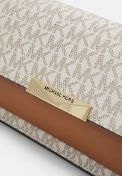 MICHAEL Michael Kors Damen JADE XS ON XBODY - Umhängetasche - White/brown -MICHAEL Michael Kors 5f33caa2b56d4e419f8e1c34e07e7a37