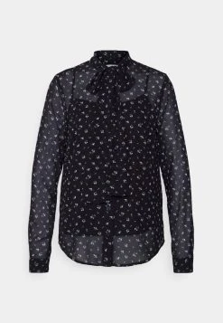 MICHAEL Michael Kors Damen DITSY BOW BLOUSE - Hemdbluse - Chambray