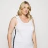 MICHAEL Michael Kors Damen LOGO TAPE TANK - Top - White