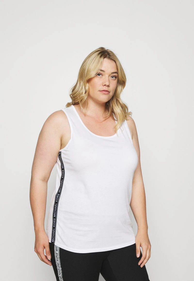 MICHAEL Michael Kors Damen LOGO TAPE TANK - Top - White 3 MICHAEL Michael Kors Damen LOGO TAPE TANK - Top - White