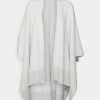 MICHAEL Michael Kors Damen BOLD INTARSIA PONCHO - Cape - Aluminium -MICHAEL Michael Kors 62d019727bed44659af0d966e7ed7a94