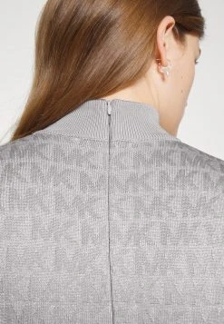 MICHAEL Michael Kors Damen Cocktailkleid/festliches Kleid - Mottled Dark Grey -MICHAEL Michael Kors 6403eaaaf98f434f8189bb7818f103f4