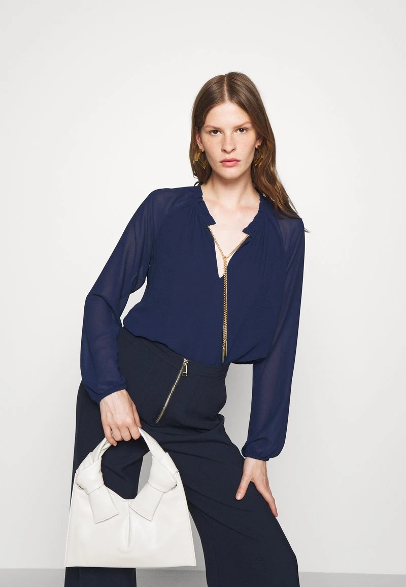 MICHAEL Michael Kors Damen SOLID CHAIN - Bluse - Navy 6 MICHAEL Michael Kors Damen SOLID CHAIN - Bluse - Navy - Image 4