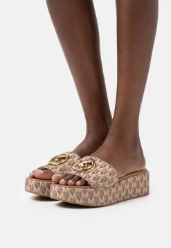 MICHAEL Michael Kors Damen SADLER WEDGE - Pantolette Flach - Luggage