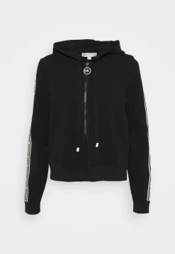 MICHAEL Michael Kors Damen LOGO ZIP HOODIE - Strickjacke - Black -MICHAEL Michael Kors 6501c4227ffc41d292ecd27b1e5a11b4