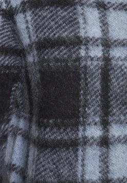 MICHAEL Michael Kors Damen BRUSHED PLAID CROP - Strickpullover - Blue -MICHAEL Michael Kors 653d415c4a844b0aad570234143c74b5