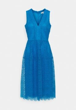 MICHAEL Michael Kors Damen MIDI DRESS - Cocktailkleid/festliches Kleid - Bright Cyan Blue -MICHAEL Michael Kors 658b9a9147784147be79de7e1ce97c62