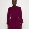 MICHAEL Michael Kors Damen CLIP SMOCKED DRESS - Freizeitkleid - Dark Ruby -MICHAEL Michael Kors 66e2ff7656334bb6adb0e7c7795228aa