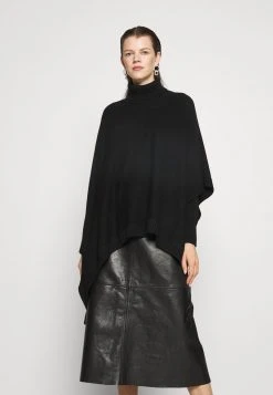 MICHAEL Michael Kors Damen ASYM PONCHO - Cape - Black