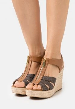MICHAEL Michael Kors Damen BERKLEY WEDGE - Plateausandalette - Brown/acorn