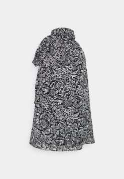 MICHAEL Michael Kors Damen BICOLOR HIPPIE - Bluse - Black/white -MICHAEL Michael Kors 69e7c840d6034c7ea5cf0195538f0135