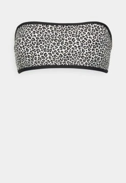 MICHAEL Michael Kors Damen MINI LEOPARD BANDEAU - Bikini-Top - Black -MICHAEL Michael Kors 6a5fd31759954ef580396d4fefce53b9