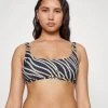 MICHAEL Michael Kors Damen DIAGONAL BELT LOGO RING BRALETTE - Bikini-Top - Navy -MICHAEL Michael Kors 6b3cd4dabad4456eb98cc69668525e89