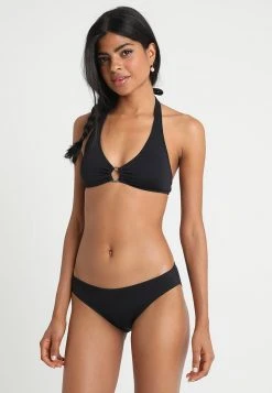 MICHAEL Michael Kors Damen ICONIC SOLIDS HALTER - Bikini-Top - Black -MICHAEL Michael Kors 6b78b67c67114ed0a278393eff5d5599