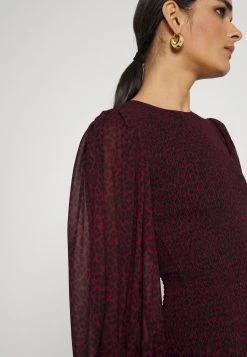 MICHAEL Michael Kors Damen CHEETAH SMOCK MINI - Freizeitkleid - Dark Ruby -MICHAEL Michael Kors 6c8d7051a37e456698197a54d97bd039