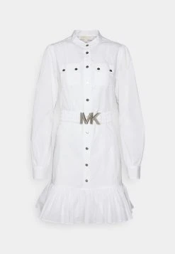 MICHAEL Michael Kors Damen UTILITY DRESS - Freizeitkleid - White -MICHAEL Michael Kors 6ca2565097fe4c02babbec6a2db1307c
