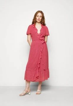 MICHAEL Michael Kors Damen PRINTED MIDI DRESS - Freizeitkleid - Crimson