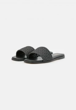 MICHAEL Michael Kors Damen SADLER SLIDE - Pantolette Flach - Black -MICHAEL Michael Kors 6e1edaa27798473a8d5796af54a7b745
