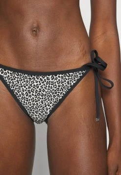 MICHAEL Michael Kors Damen MINI LEOPARD SIDE TIE BOTTOM - Bikini-Hose - Black -MICHAEL Michael Kors 6e76adc5ff4841e7a51e3cb30df4631d