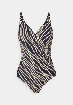 MICHAEL Michael Kors Damen DIAGONAL BELT LOGO RING SURPLUS - Badeanzug - Navy 12 MICHAEL Michael Kors Damen DIAGONAL BELT LOGO RING SURPLUS - Badeanzug - Navy -MICHAEL Michael Kors 713cd576cb8444adbe0194a6a01a6376