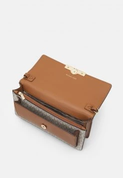 MICHAEL Michael Kors Damen JADE XS ON XBODY - Umhängetasche - White/brown -MICHAEL Michael Kors 721fd1455b4747a0b96a32164f86da06