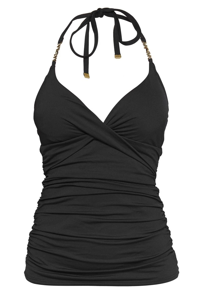 MICHAEL Michael Kors Damen SOLID LOGO CHAIN TANKINI - Bikini-Top - Black 6 MICHAEL Michael Kors Damen SOLID LOGO CHAIN TANKINI - Bikini-Top - Black - Image 4