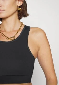 MICHAEL Michael Kors Damen SOLID BRA - Top - Black -MICHAEL Michael Kors 744dda1378474bb1846649c53fcee404