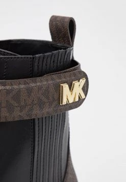 MICHAEL Michael Kors Damen STARK BOOTIE - Schnürstiefelette - Black/brown -MICHAEL Michael Kors 76d54f4f18f748c790a10a633957132e