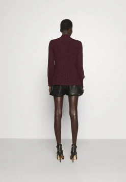 MICHAEL Michael Kors Damen CHEETAH TIE - Bluse - Dark Ruby -MICHAEL Michael Kors 777f9aec69ac4a4eb410751aeb46500a